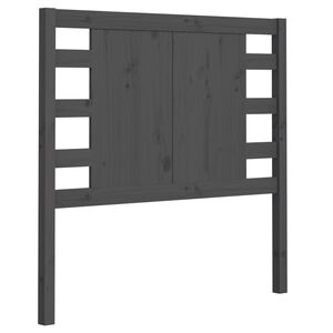 vidaXL Headboard Grey 96x4x100 cm Solid Wood Pine