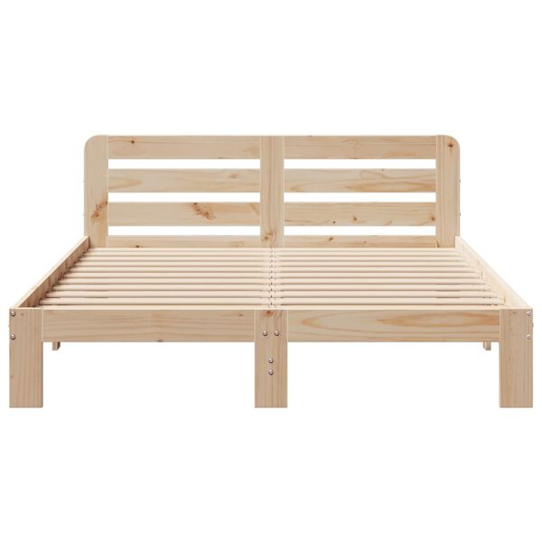 vidaXL Bed Frame without Mattress 140x200 cm Solid Wood Pine