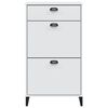 vidaXL Shoe Cabinet VIKEN White Engineered Wood