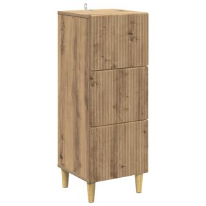 vidaXL Drawer Cabinet 33 x 34.5 x 90 cm Engineered Wood Artisan Oak