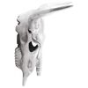 vidaXL Bull Skull Silver 34 x 13 x 53 cm Aluminium