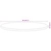 vidaXL Table Top &Oslash;80x3.8 cm Round Solid Wood Acacia