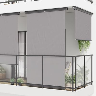 vidaXL Balcony Side Awning 175x250 cm Grey