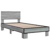 vidaXL Bed Frame without Mattress Grey Sonoma 90x200 cm