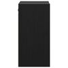vidaXL Wall Cabinets 2 pcs Black 30x30x60 cm Solid Wood Pine