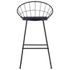 vidaXL Bar Stools 2 pcs Black Faux Leather