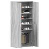 vidaXL Shoe Cabinet Grey Sonoma 80 x 39 x 178 cm Engineered Wood