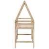 vidaXL Loft Bed with Ladder and Roof without Mattress 90x190 cm Single