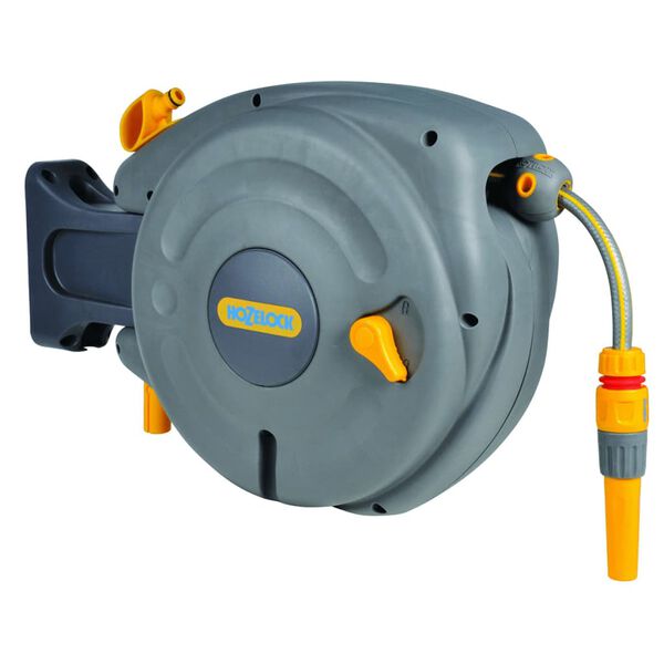 Hozelock Wall Mounted Hose Reel with 10 m Hose Auto Reel
