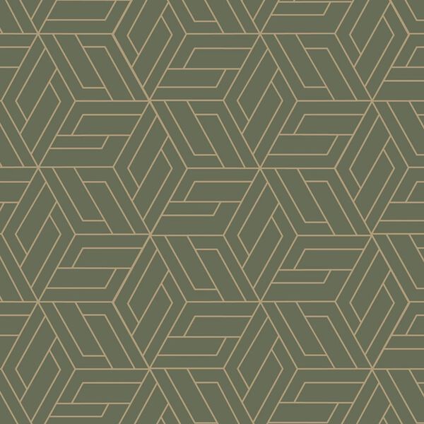 DUTCH WALLCOVERINGS Wallpaper Cobra Green