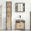 vidaXL Bathroom Furniture Set 3 pcs Sonoma Oak Engineered Wood
