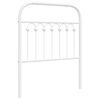 vidaXL Metal Replace Headboard White 75 cm