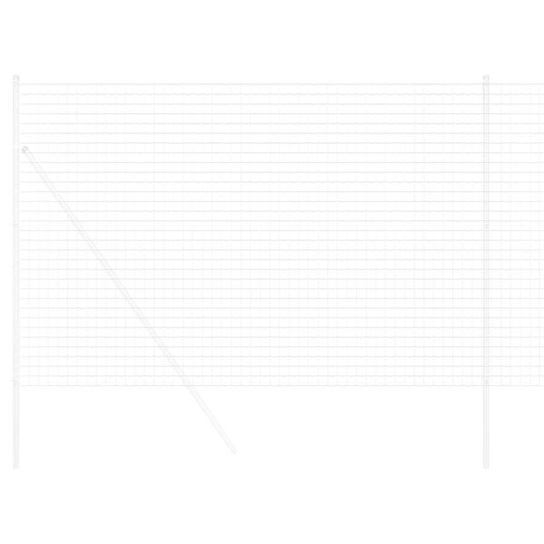 vidaXL Euro Fence Silver 1.5 x 10 m Hot dip galvanized iron