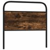 vidaXL Replace Headboard Smoked Oak 100 cm Steel and Engineered Wood