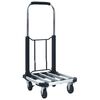 vidaXL Foldable Transport Trolley 150 kg Aluminium Sliver