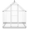 vidaXL Greenhouse with Base Frame Silver 169x169x202 cm Aluminium