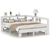vidaXL Bookcase Bed without Mattress White 160x200cm Solid Wood Pine