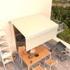 vidaXL Manual Retractable Awning with Blind 3,5x2,5m Cream