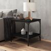 vidaXL Coffee Table Black 50x50x40 cm Engineered Wood