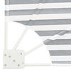 vidaXL Balcony Privacy Screen Anthracite and white 140 x 140 cm Fabric