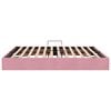 vidaXL Storage Bed with Mattress with Storage Pink 160 x 200 cm Velvet