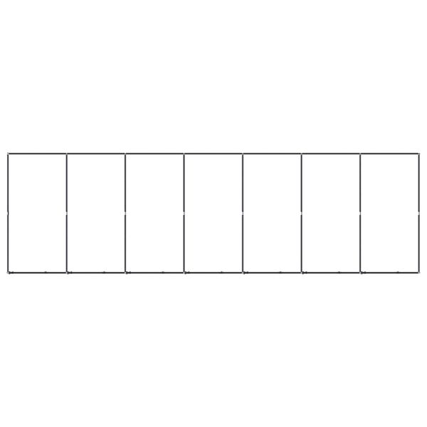 vidaXL Outdoor Dog Kennel Steel 12.9 m²