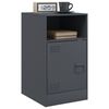 vidaXL Bedside Cabinets 2pcs Anthracite 34.5x39x62 cm Steel