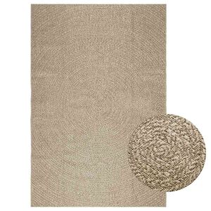 vidaXL Rug ZIZUR Beige 160x230 cm Jute Look Indoor and Outdoor