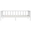 vidaXL Day Bed without Mattress White Solid Wood Pine 90x200cm