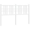 vidaXL Metal Replace Headboard White 120cm