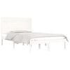 vidaXL Bed Frame without Mattress White 140x190 cm Solid Wood
