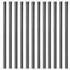 vidaXL Fence Posts 12 pcs Grey 120 cm Powder-coated steel