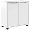 vidaXL Bathroom Furniture Set 3 pcs High Gloss White Engineered Wood