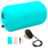 vidaXL Inflatable Gymnastic Roll with Pump 100x60 cm PVC Green
