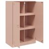 vidaXL Sideboard Pink 67x39x107 cm Steel