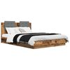 vidaXL Bed Frame with Headboard Old Wood 160 x 200 cm Engineered Wood