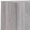 vidaXL 4 Piece TV Wall Units with LED Grey Sonoma Engineered Wood