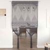 vidaXL Macrame Curtain Anthracite 140x240 cm Cotton