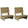 vidaXL Garden Chairs 2 pcs 60x64x70.5 cm Impregnated Wood Pine