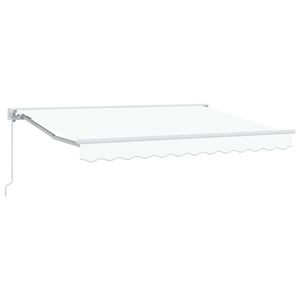 vidaXL Awning Frame White 350 x 200 cm Polyester with PU coating