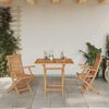 vidaXL Garden Dining Set 3 pcs Brown Solid Acacia Wood