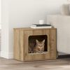 vidaXL Cat House Artisian Oak 51 x 30 x 42.5 cm Engineered Wood