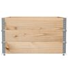 vidaXL Pallet Collars 3 pcs 100x100 cm Solid Wood Pine