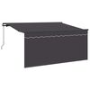 vidaXL Retractable Awning Retractable Anthracite 300 x 200 cm Fabric