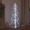 vidaXL Christmas Tree with 100 LEDs Cold White 120 cm Acrylic