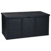 ProGarden Garden Storage Box with Wheels 300 L Dark Grey