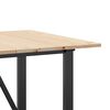 vidaXL Dining Table O-Frame 160x80x75 cm Solid Wood Pine and Steel