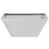 vidaXL Garden Planter Silver 35 x 35 x 15 cm Galvanised Steel