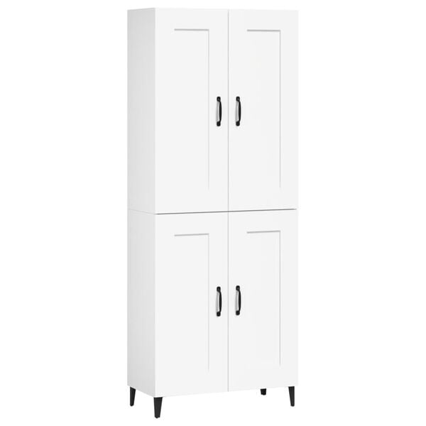 vidaXL Highboard White 69.5x34x180 cm Engineered Wood
