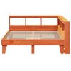 vidaXL Bookcase Bed without Mattress Wax Brown 150x200cm Solid Wood Pine